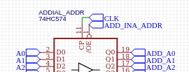 Horizontal net labels for vertical component pins.